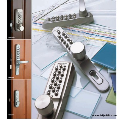 日本进口奇莱克斯KEYLEX品牌22204型机械密码锁室外防水密码锁