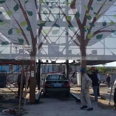 室内铝方通铝单板组合天花吊顶 白色铝板氟碳烤漆 聚酯漆烤漆喷涂