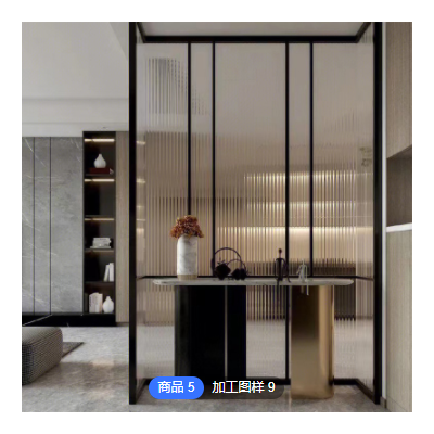 定制不锈钢屏风长虹玻璃隔断 网红客厅办公室现代简约遮挡玄关