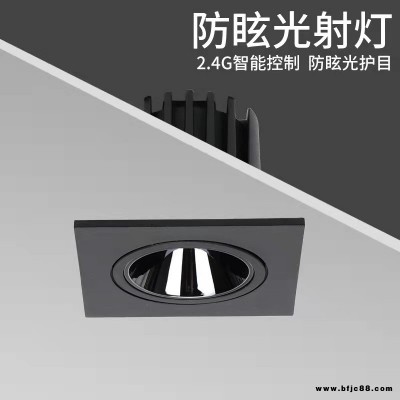 LED射灯 双头射灯格栅无主灯 玖恩灯具