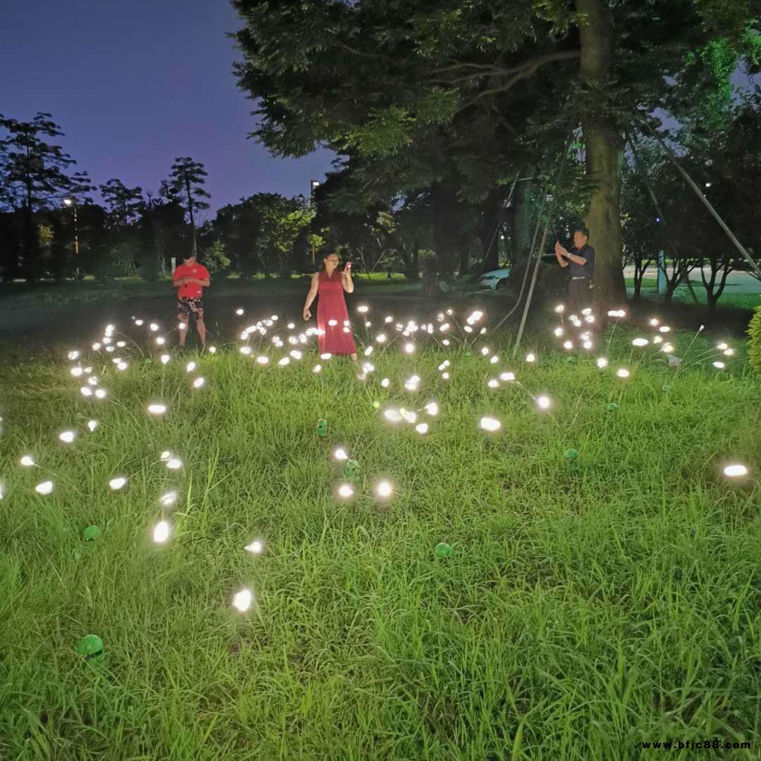 太阳能LED摇摆萤火虫6头8头10头草坪灯庭院氛围户外花园景观灯